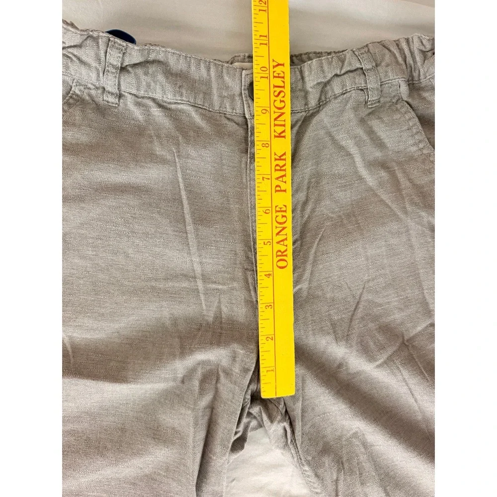 Old Navy Boys Size 14 Regular Gray Khaki Stretch Chino Shorts Heathered Brown